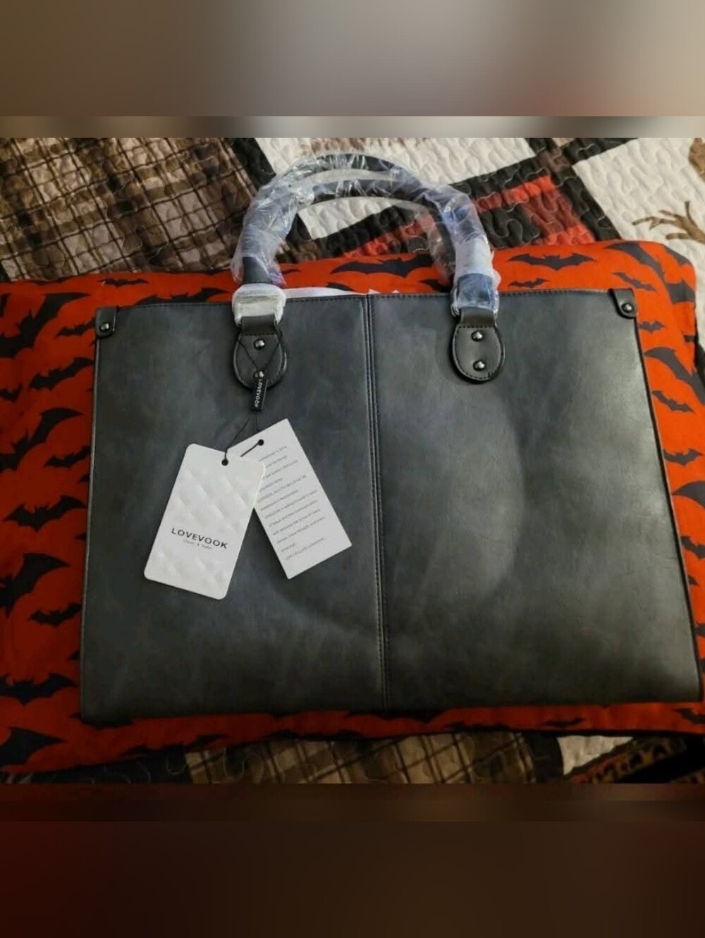 2Pcs Lovevook Vintage Leather Laptop Bag